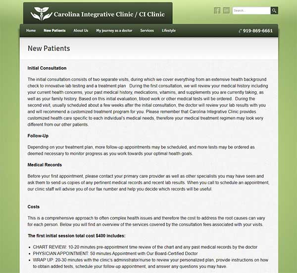 Ciclinic natural therapy case study