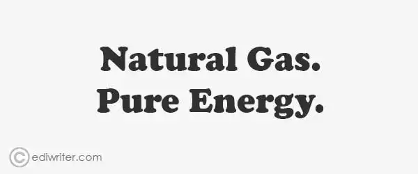 Business slogan for an energy & gas company